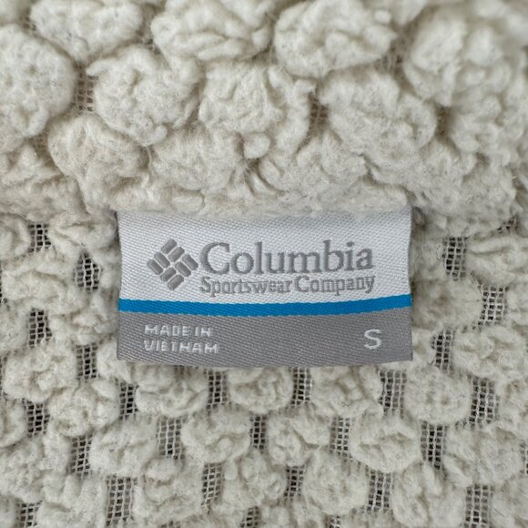 Columbia Womens White Fleece 1/4 Zip Pullover Sweater Size Small - Picture 3 of 11